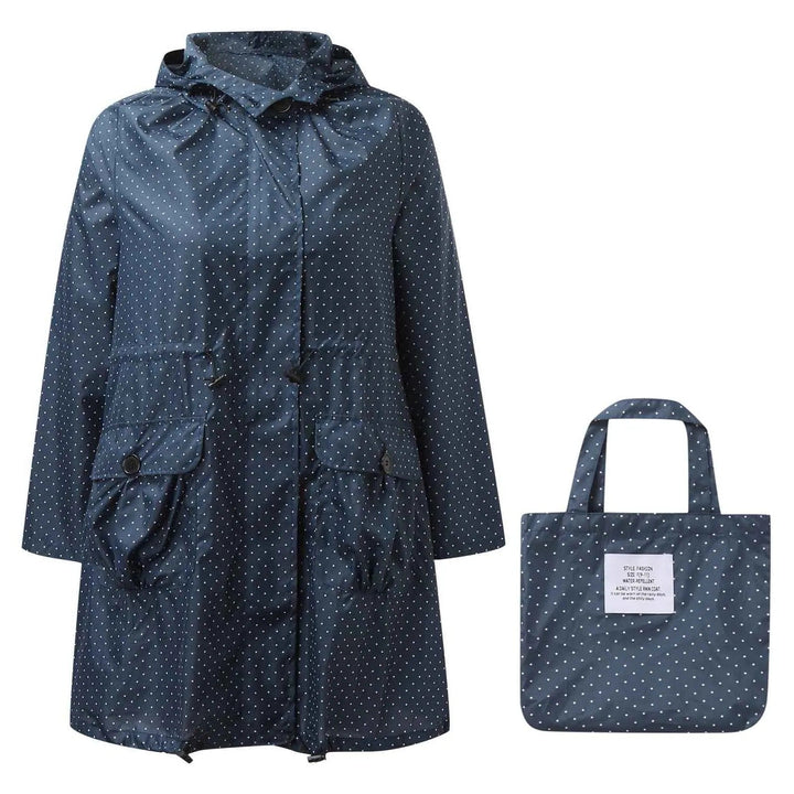 Levoire | Veste De Pluie À Motifs À Pois Bleu Une taille
