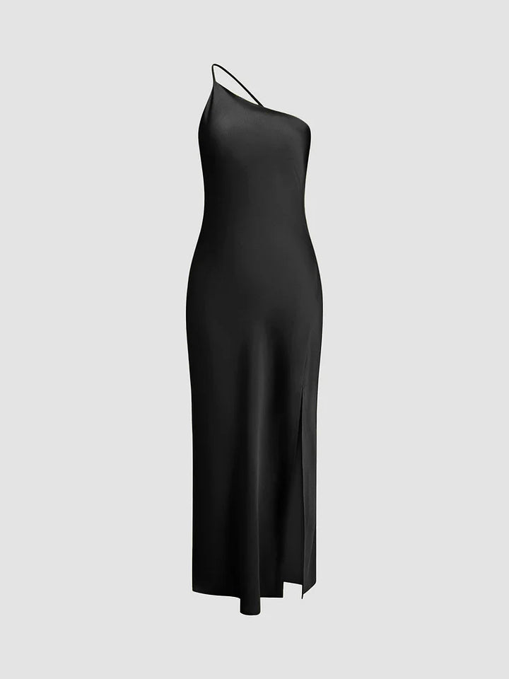 Levoire | Belle Robe Longue En Satin Noir