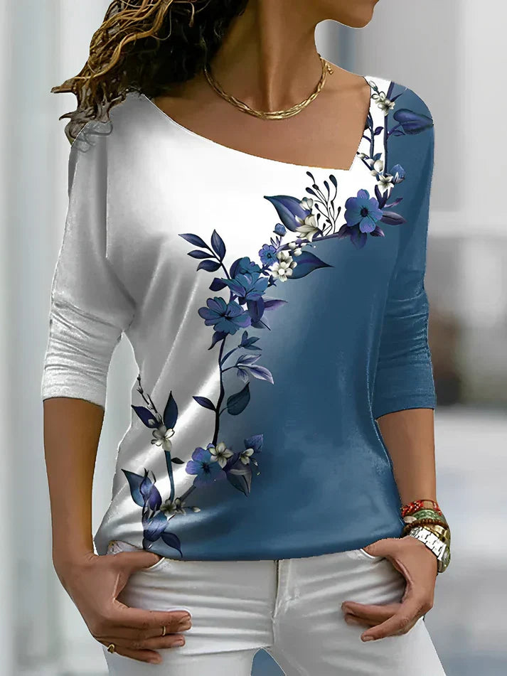 Levoire | T-Shirt Avec Couleurs Contrastées Bleu