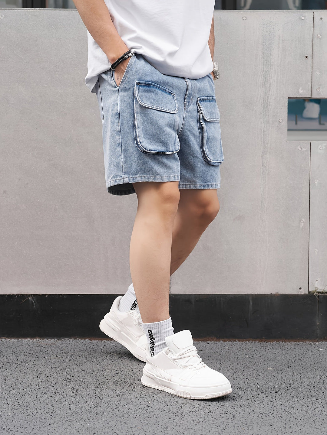 Levoire | Shorts En Denim Forts Pour Hommes Avec Plusieurs Poches