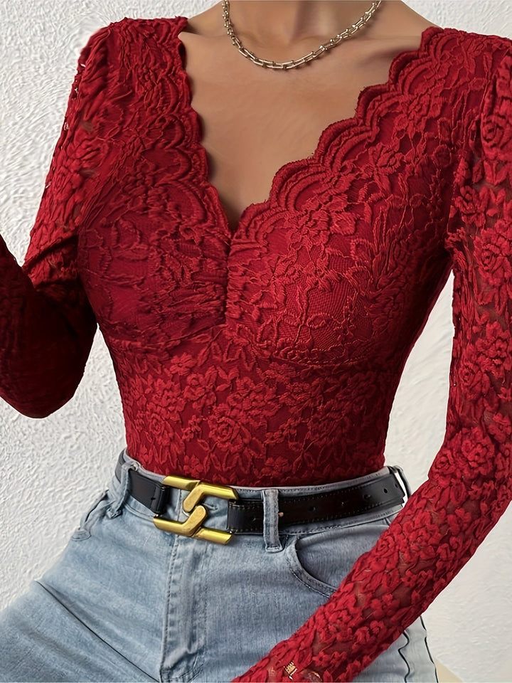 Levoire | Sexy Élégant Imprimé Bodysuit Avec Manches Longues Et Manches Longues