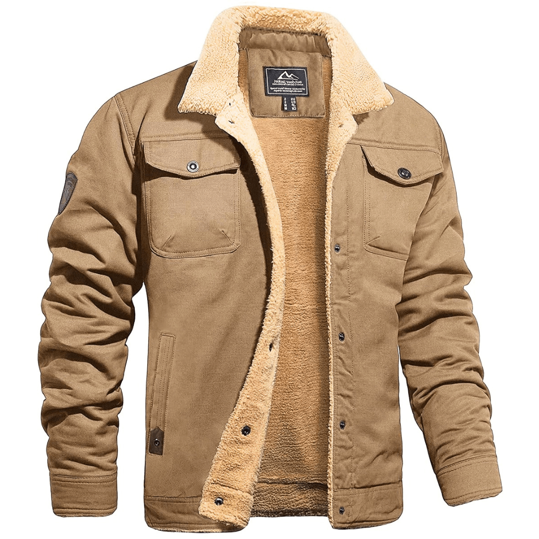Levoire | Veste pour hommes Vêtements vintage Veste bomber Classique Khaki