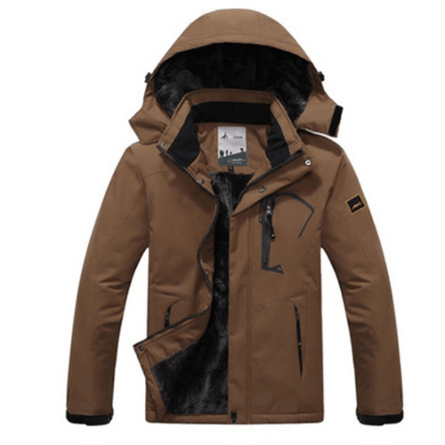 Levoire | Veste de ski chaude pour hommes Matériau respirant et imperméable Braun