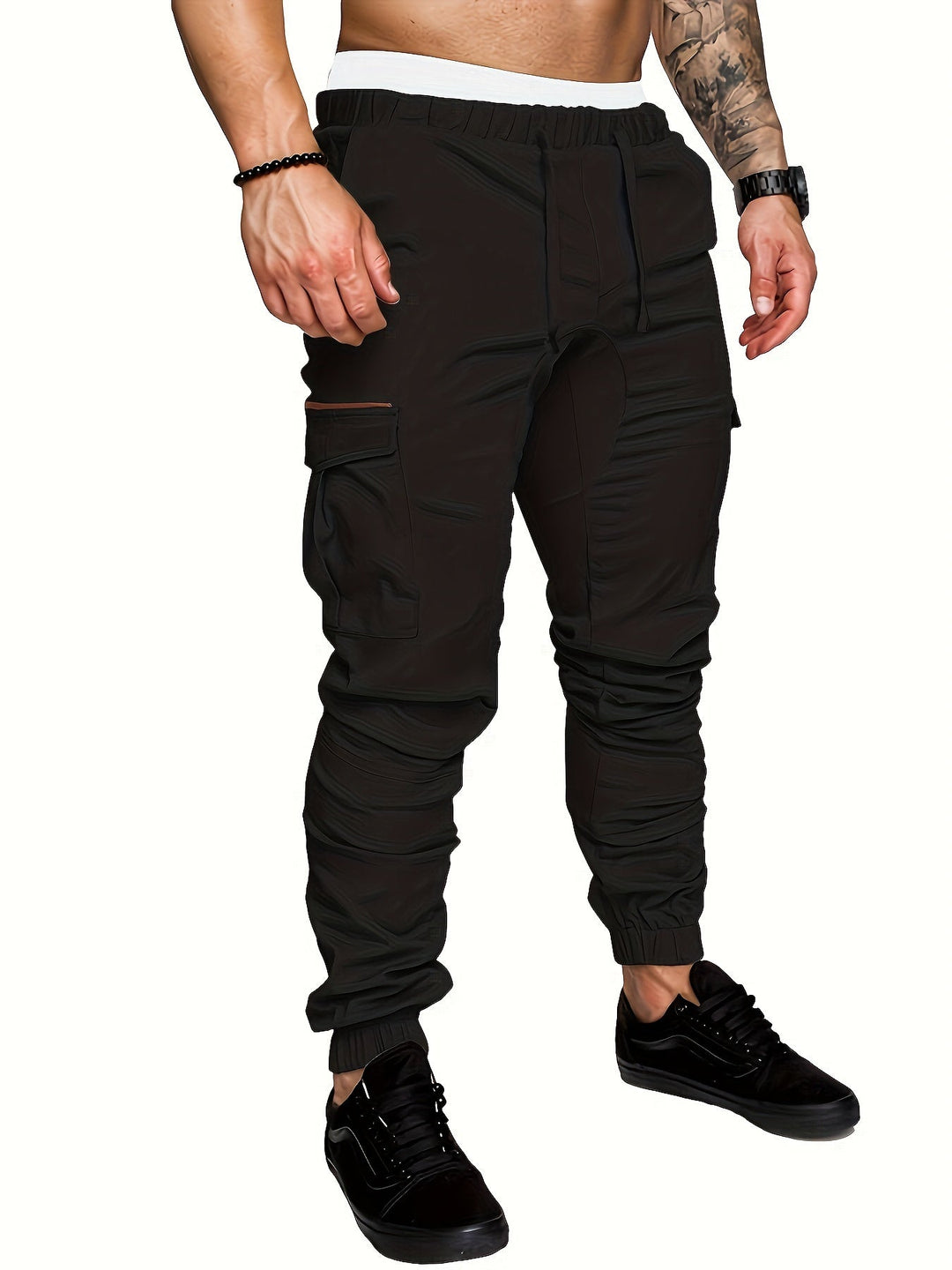 Levoire | Non Fusionné Coton Jersey Avec Des Cordes Noir