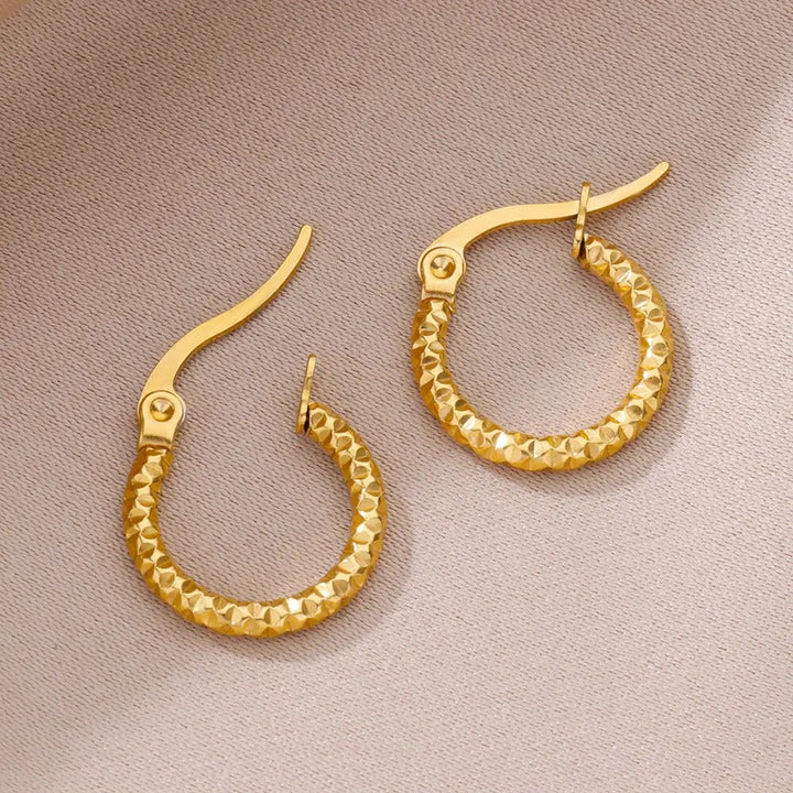 Levoire | Boucles D'Oreilles Créoles Dorées