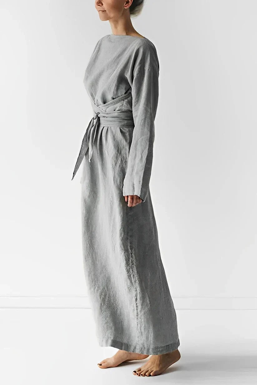 Levoire | Lavigne - Style Artistique Élégant Robe Gris clair
