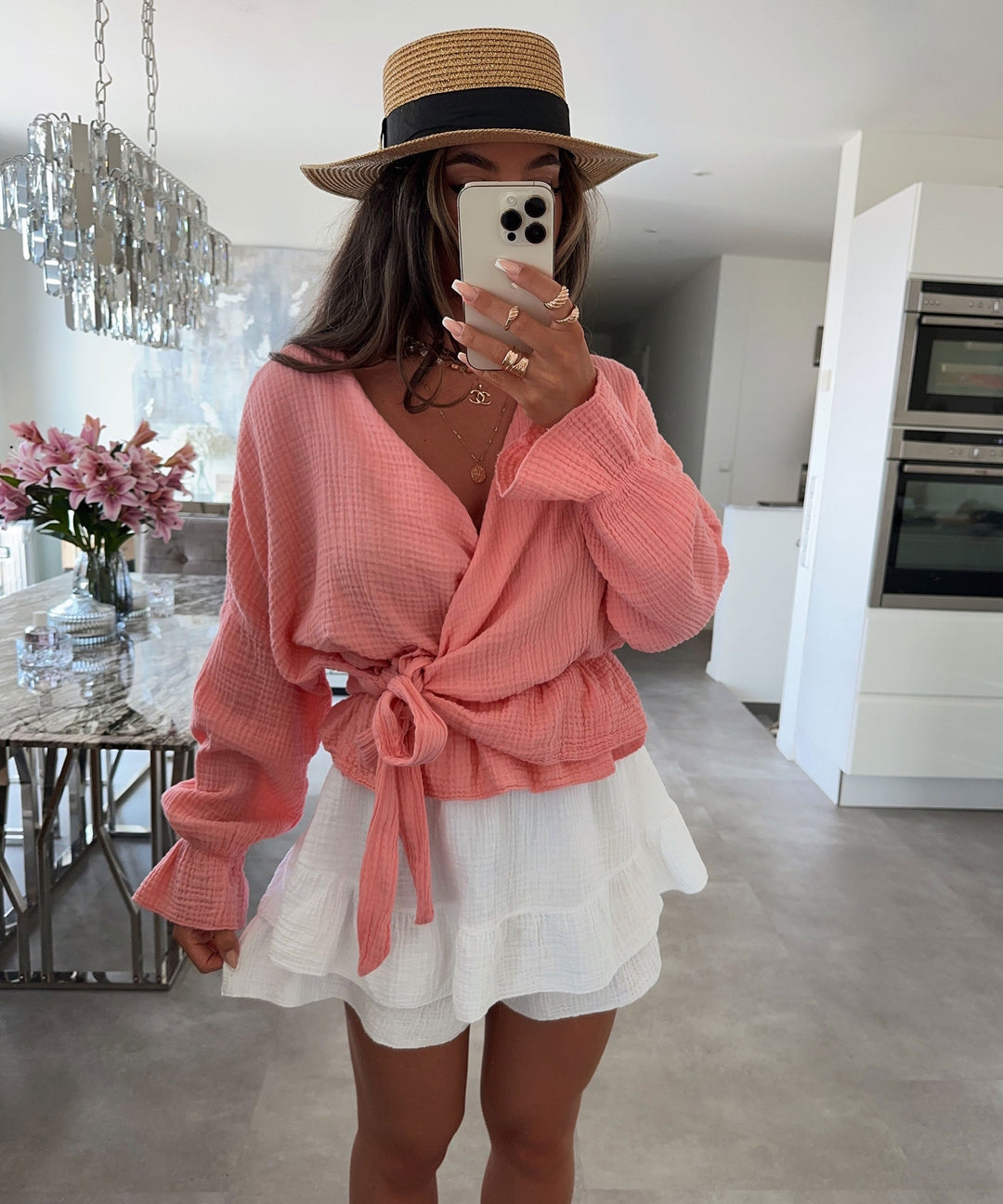 Levoire | Douce Chemise Pêche Une taille