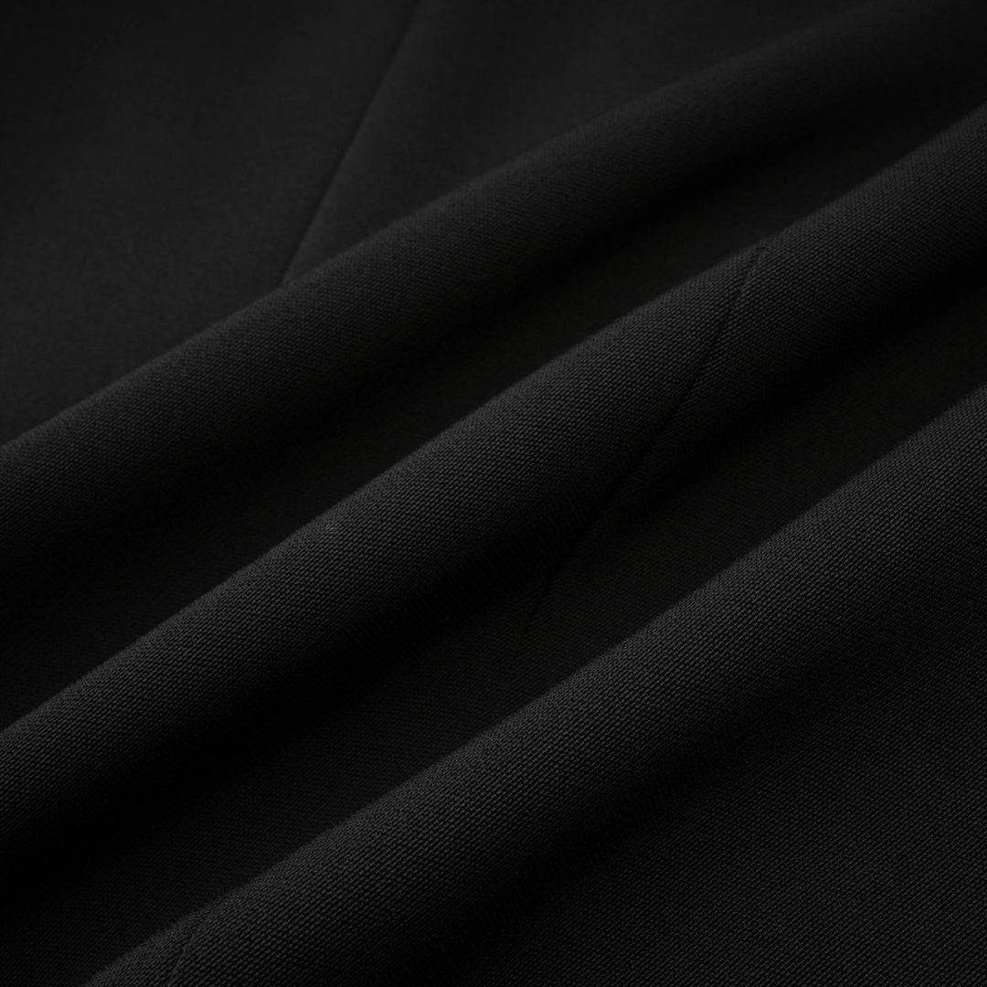 Levoire | Robe Mini À Double Boutonnage Noire (Uniquement Us)