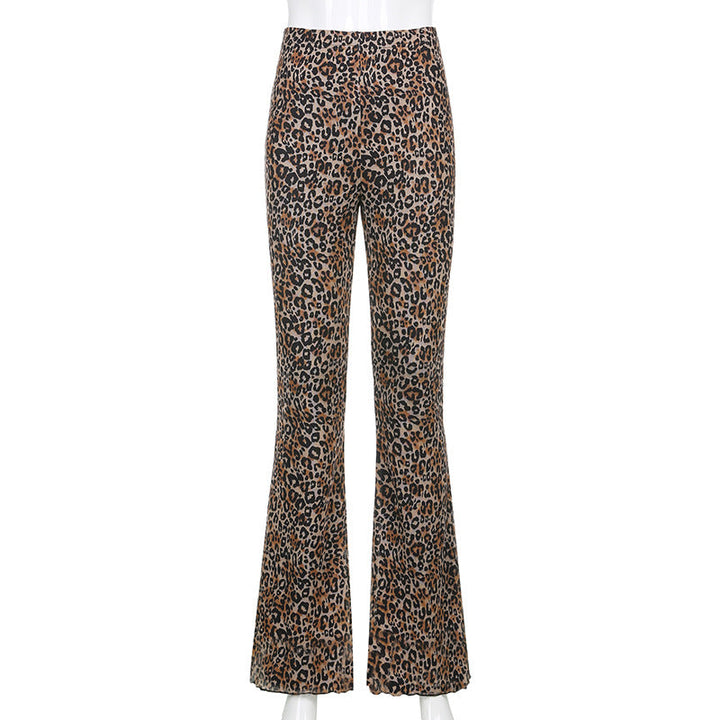 Levoire | Pantalon Évasé Un Pantalon Audacieux Avec Imprimé Léopard