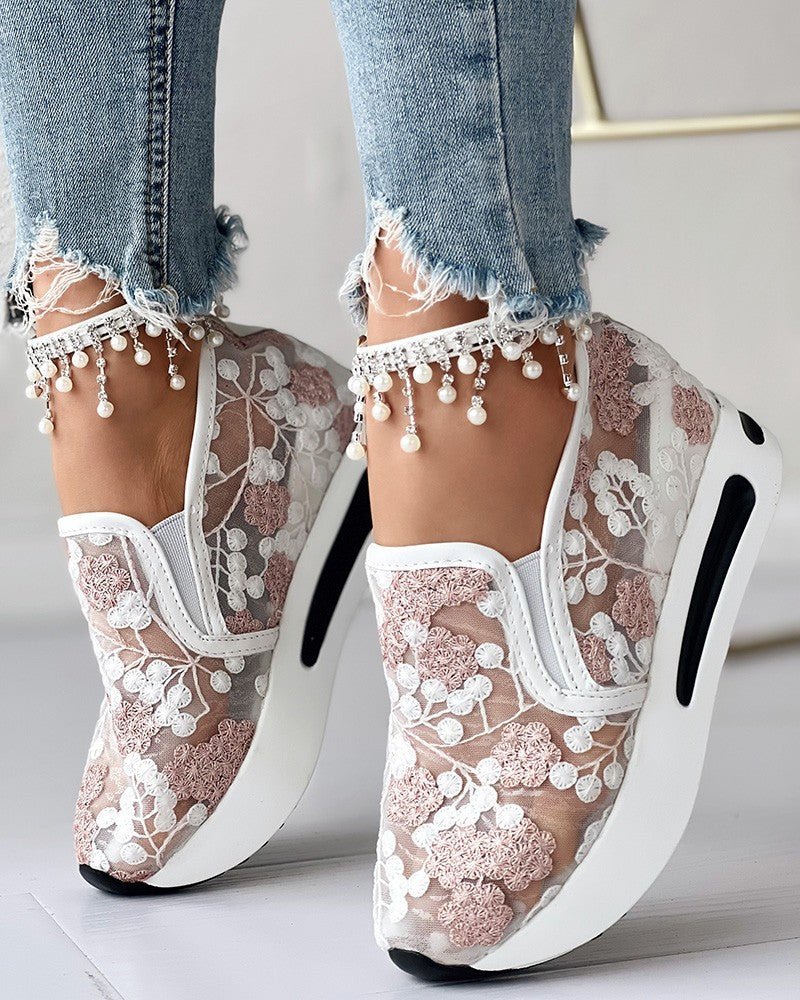 Levoire | Baskets En Filet À Motifs