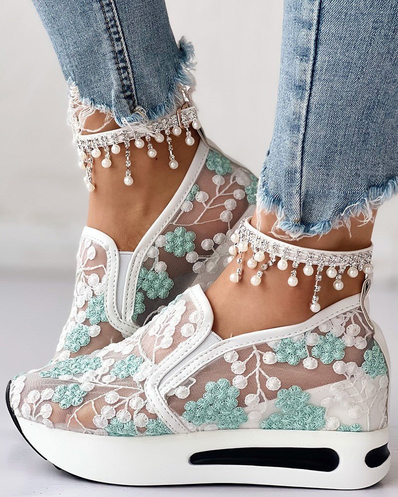 Levoire | Baskets En Filet À Motifs