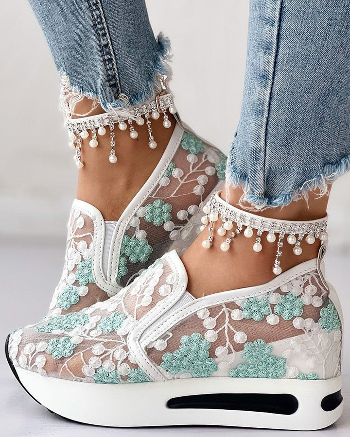 Levoire | Baskets En Filet À Motifs