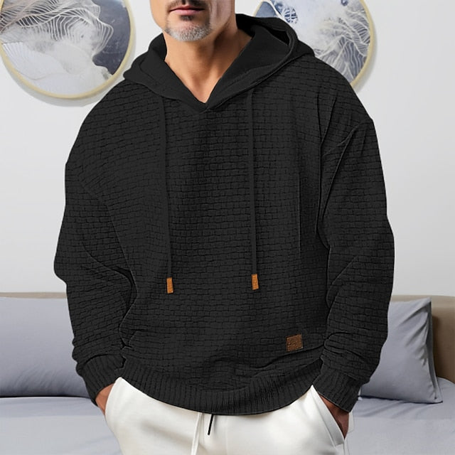 Levoire | Renno à manches longues hoodie avec cordon réglable Noir