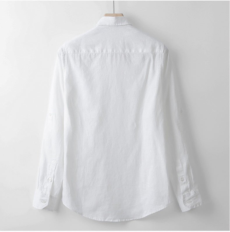 Levoire | Chemise En Lin Respirant Avec Patte De Boutonnage