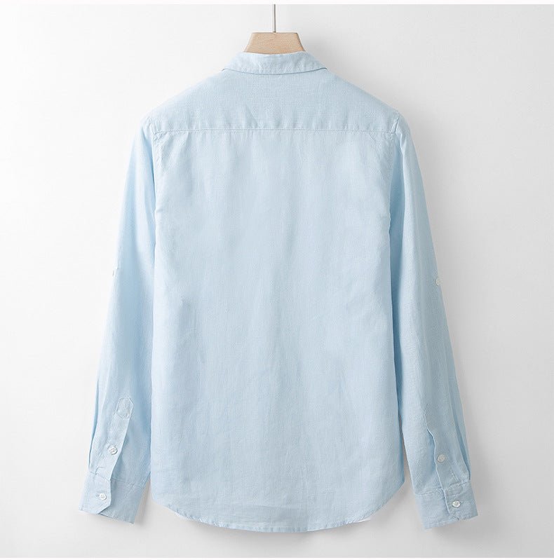 Levoire | Chemise En Lin Respirant Avec Patte De Boutonnage