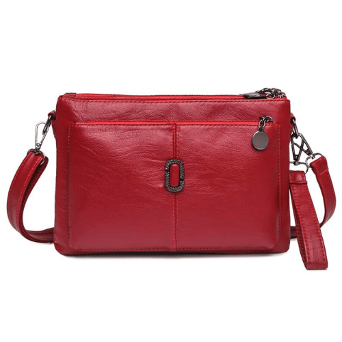 Levoire | Petit Sac à Main en Cuir pour Femmes Fabrication en Cuir de Haute Qualité Rot