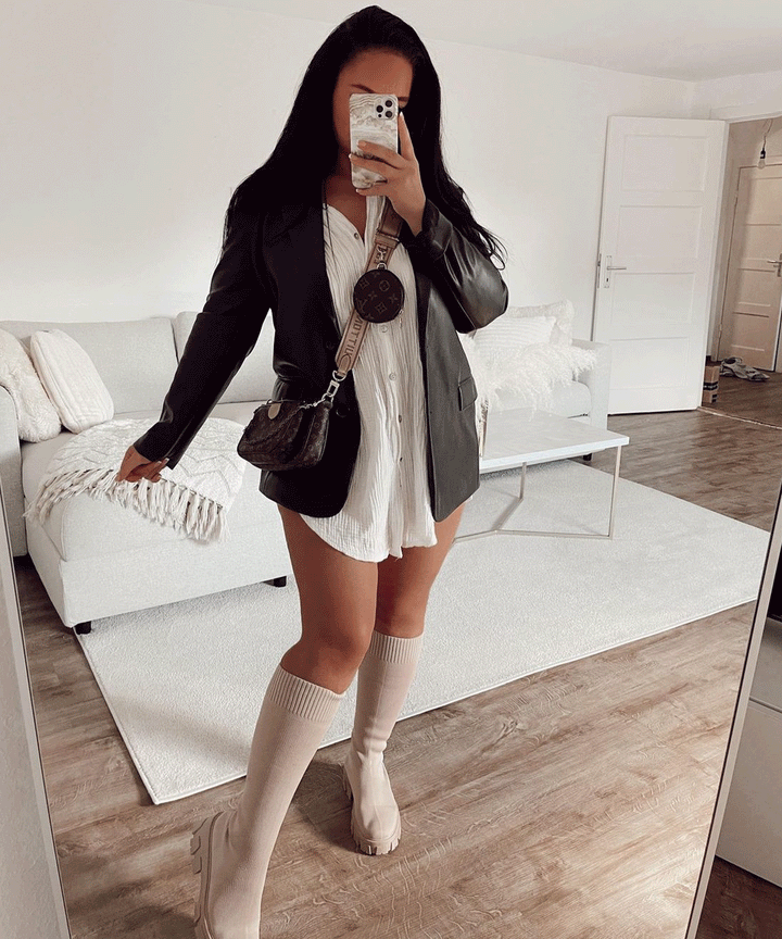Levoire | Blanc Musselini Chemise Longue