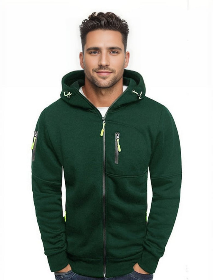 Levoire | Veste De Sport Pour Hommes Avec Capuche Vert