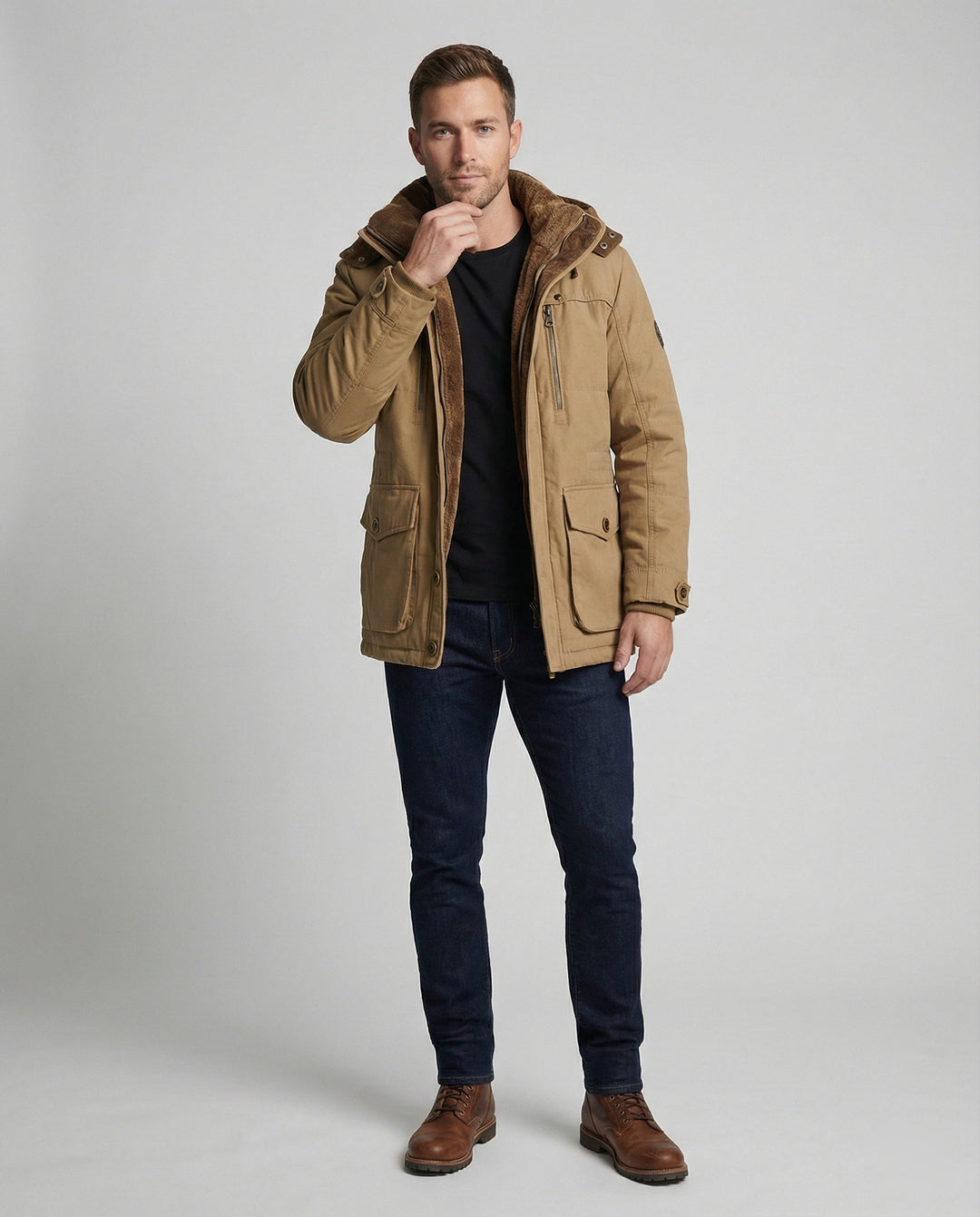 Veste d'hiver fonctionnelle chaude