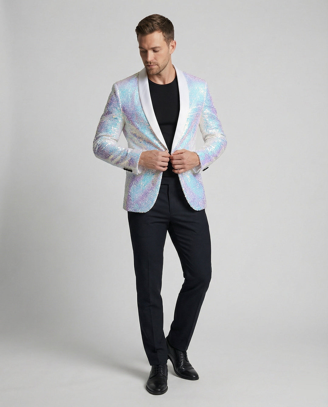 Blazer pour hommes en sequins glamour