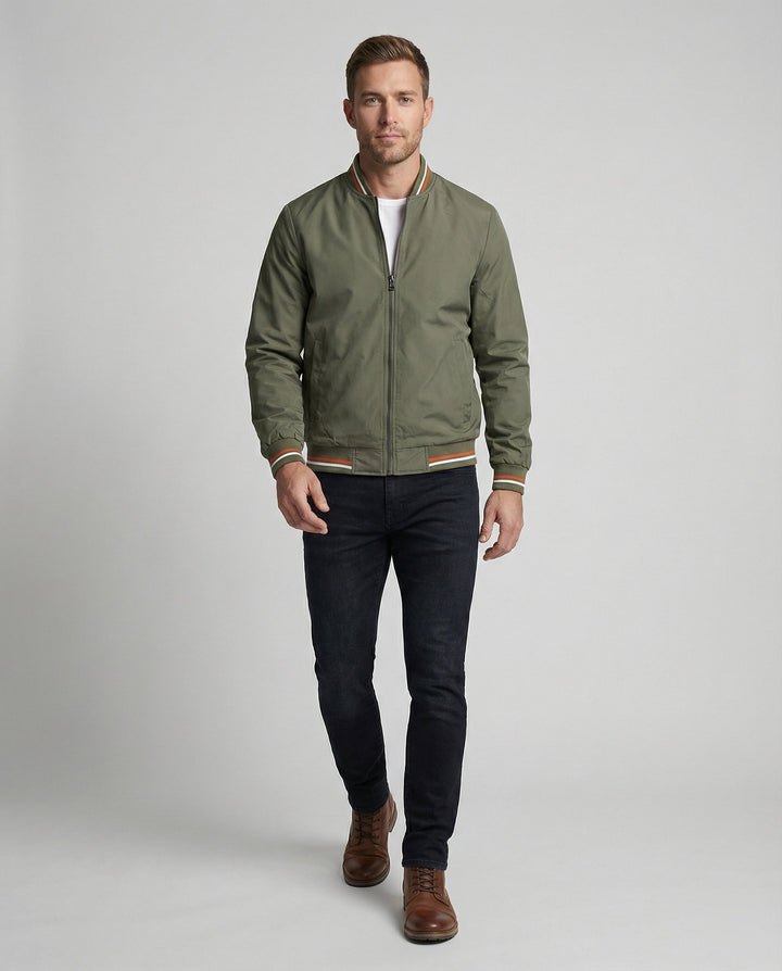 Veste bomber pour hommes slim fit