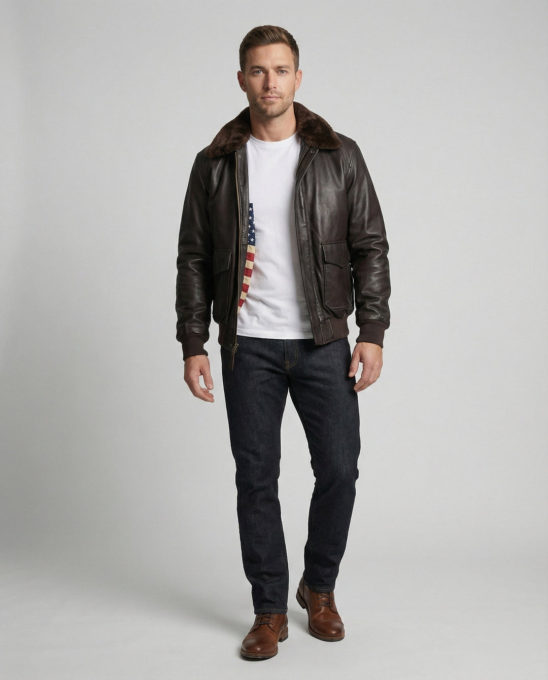 Veste en cuir chaude et stylée
