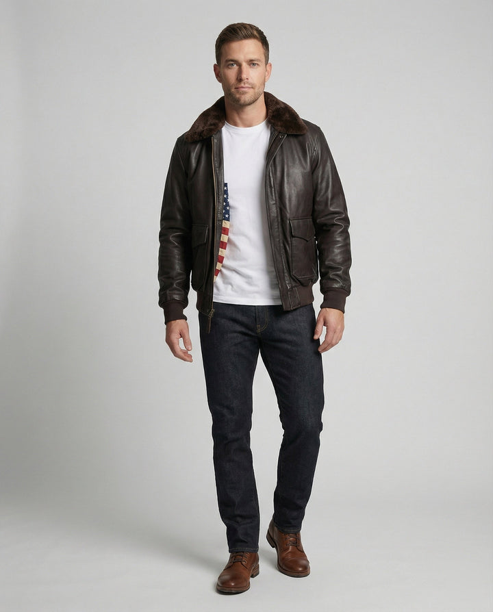 Veste en cuir chaude et stylée