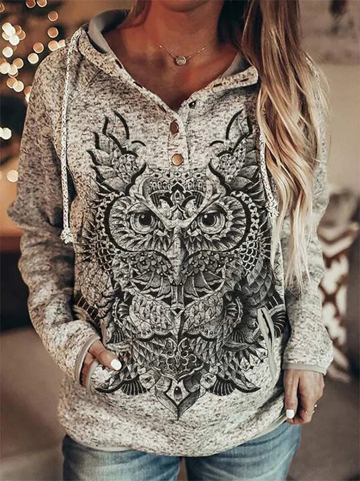 Levoire | Sweat à capuche pour femmes Eule