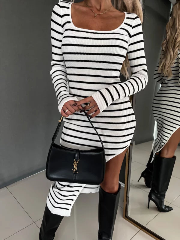 Levoire | Robe Zébrée Rayée