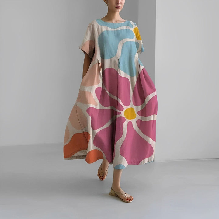 Levoire | Boho Printemps Robe Fleur Multicolore