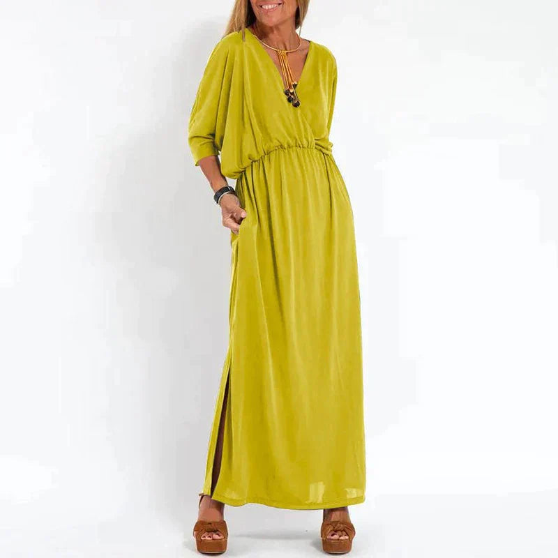Levoire | Rosetta | Robe Au Look Vintage Jaune