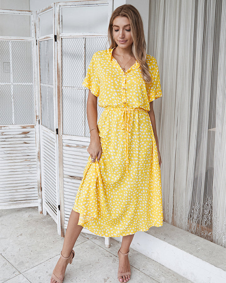 Levoire | Robe D'Été Midi Style Bohémien