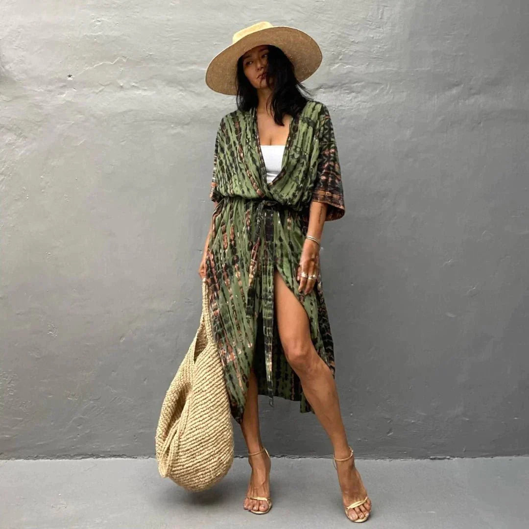 Levoire | Kimono Élégant Olive Titre standard
