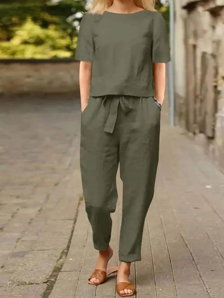 Levoire | Ensemble Deux Pièces Femme Confortable Vert foncé