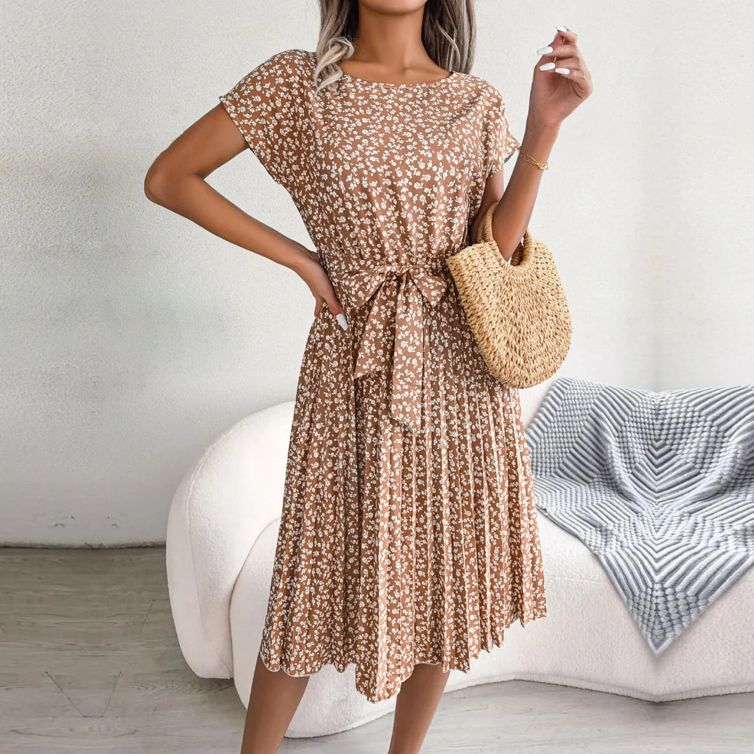 Levoire | Mini Robe À Manches Courtes Imprimée