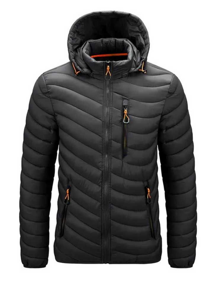 Levoire | Sweatshirt en Tissu Imperméable avec Fermeture Éclair Noir