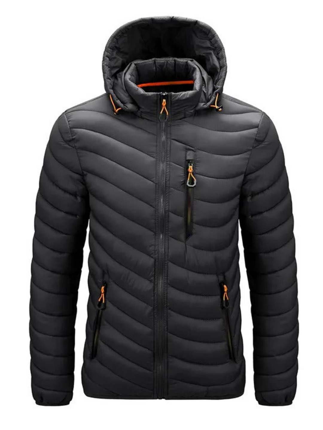 Levoire | Sweat-Shirt Avec Matériau Imperméable Et Zip Noir