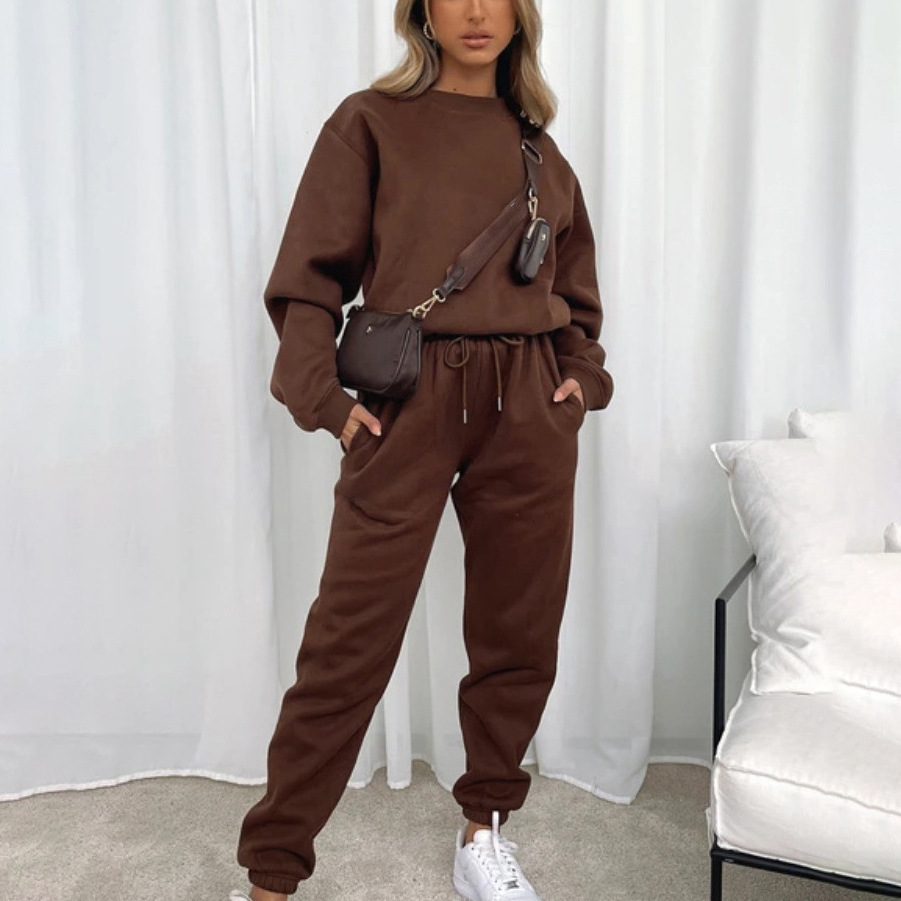Levoire | Setti T-Shirt Et Pantalon Pour Femmes Braun