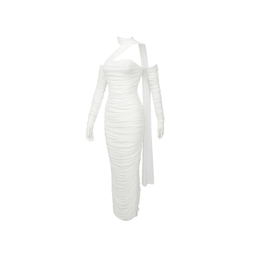 Levoire | Gants En Mesh Blancs Robe