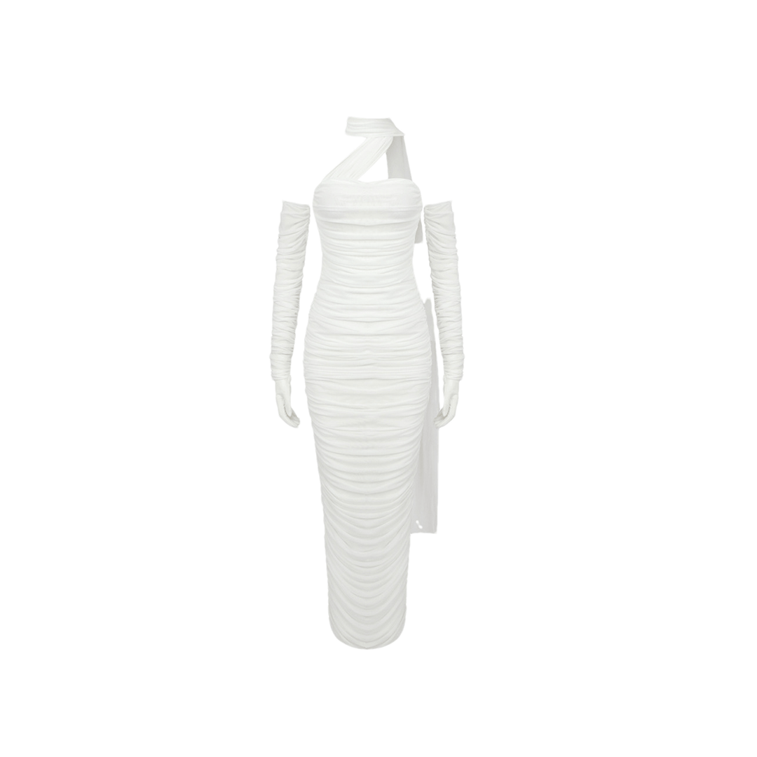 Levoire | Gants En Mesh Blancs Robe