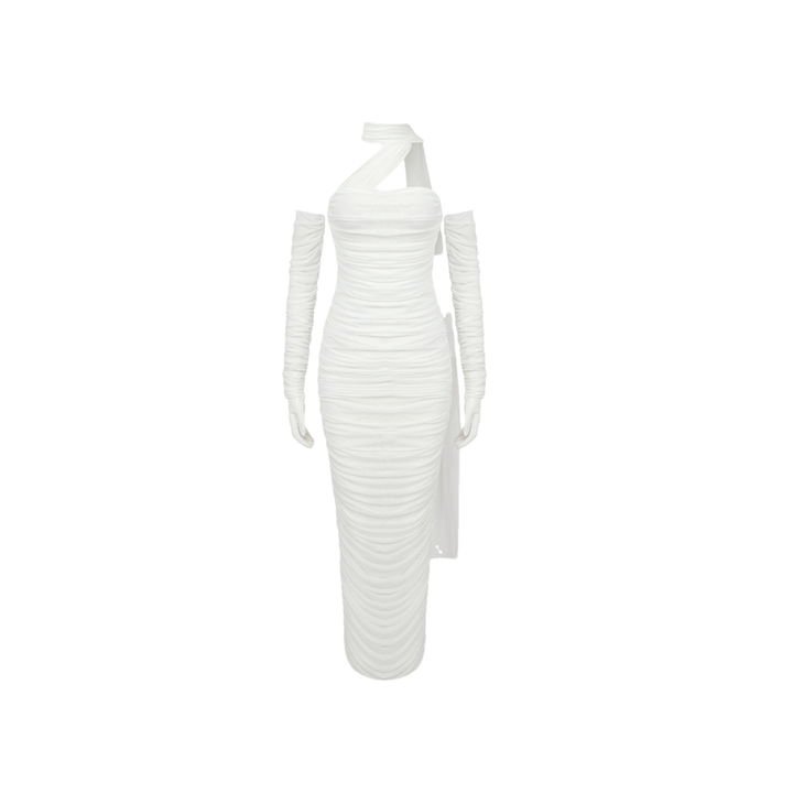Levoire | Gants En Mesh Blancs Robe