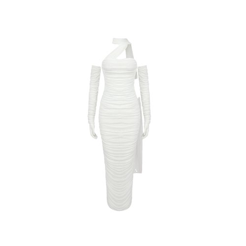 Levoire | Gants En Mesh Blancs Robe
