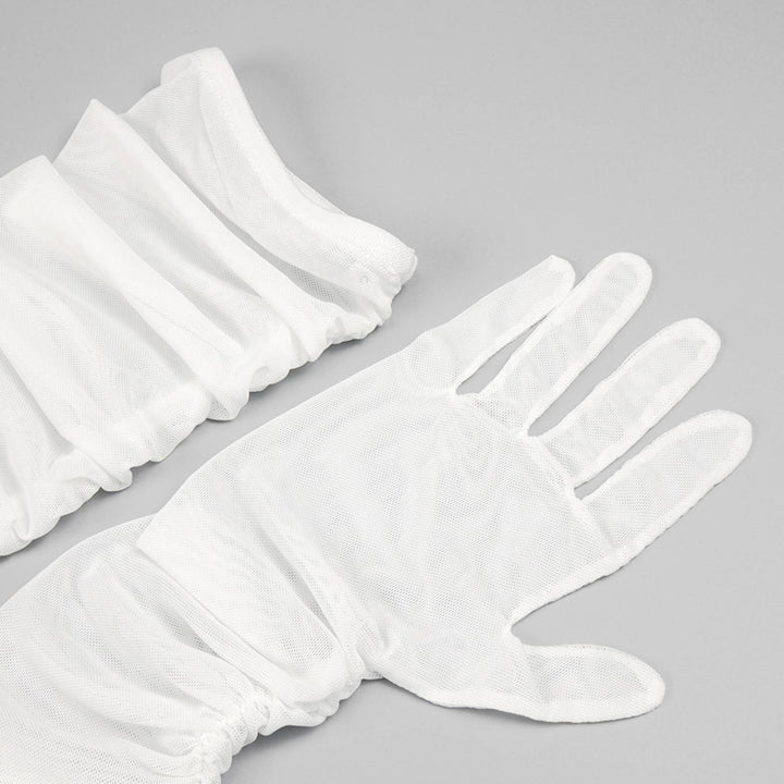 Levoire | Gants En Mesh Blancs Robe