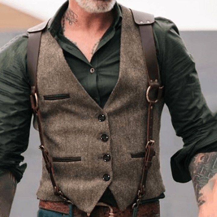 Levoire | Vêtements pour hommes Gilet Décontracté & Formel Braun