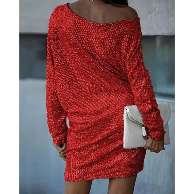 Levoire | Robe Mini À Une Épaule Robe Glamour Pour Occasions Festives