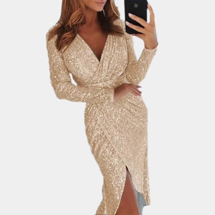 Levoire | Robe À Paillettes champagne