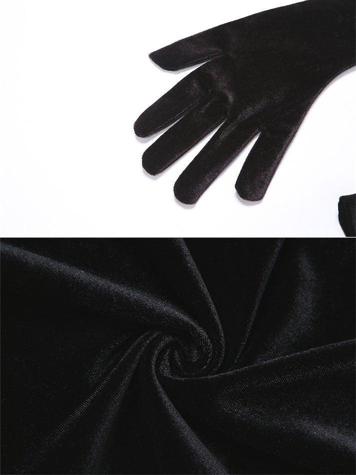 Levoire | Gants Détails Manches Bouffantes Robe Mini De Fête