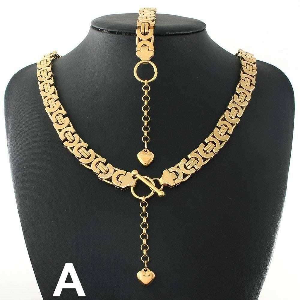 Levoire | Collier En Or & Duo De Bracelet Élégant & Sophistiqué