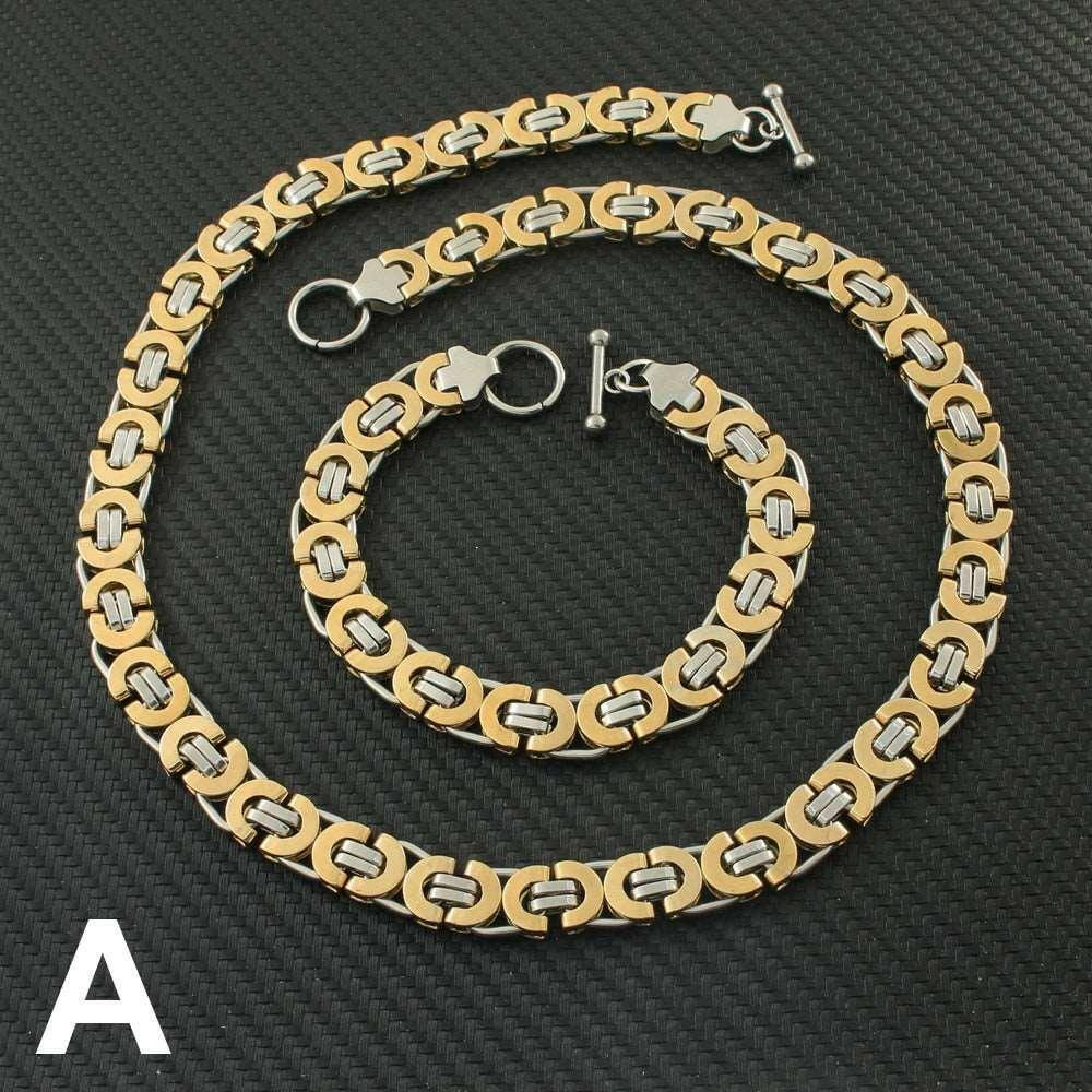 Levoire | Collier En Or & Duo De Bracelet Élégant & Sophistiqué