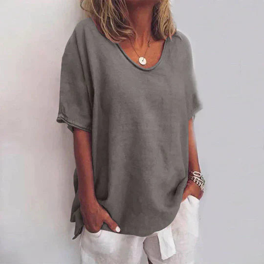 Levoire | Chemise Détendue Confortable Pour Femmes Gris